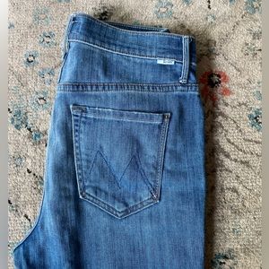 Mother High Waisted Rascal Ankle Fray Jeans